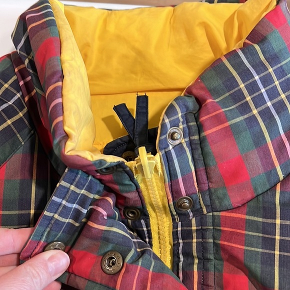Braetan - vintage plaid, duck down puffer, M - Picture 6 of 14